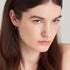 14kt Gold Natural Diamond Drop Huggie Hoop Earrings